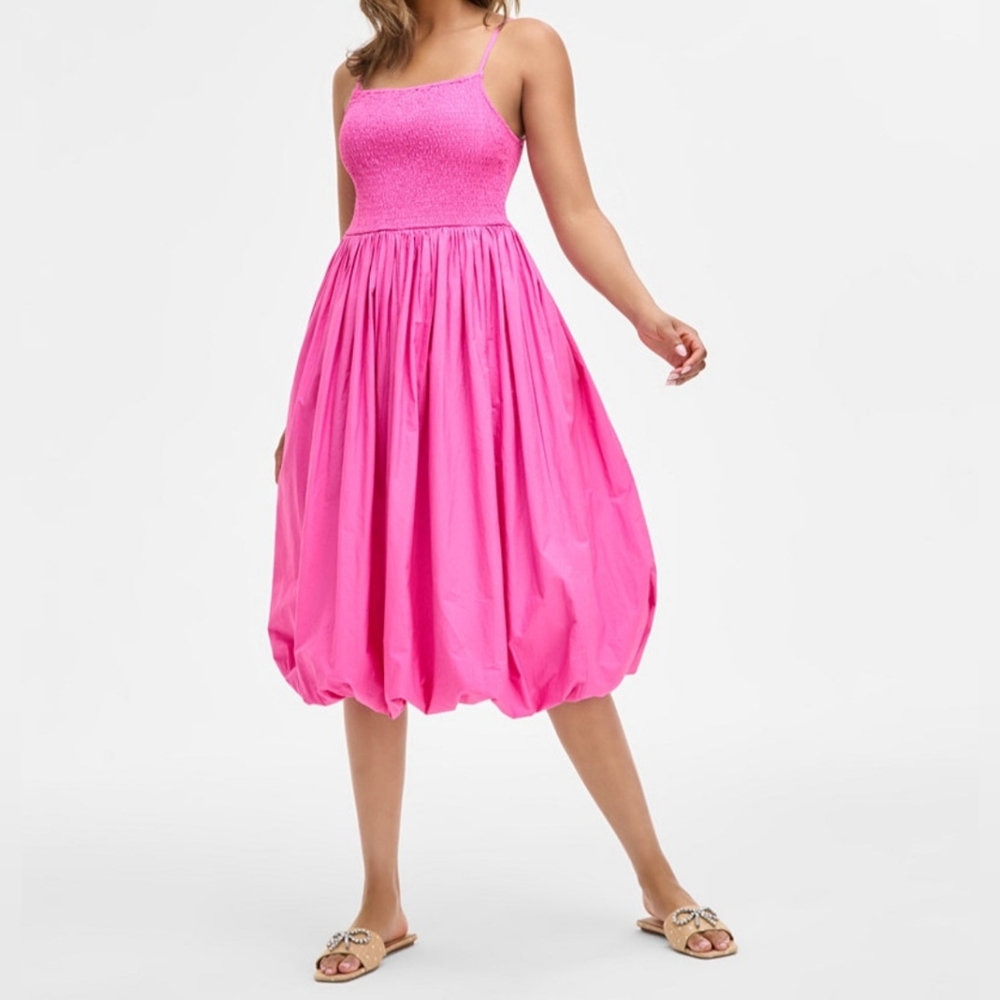 On 34th Smocked Bubble Hem Maxi Dress